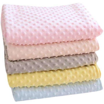 soft cozy and comfortable knitted minky baby blanket